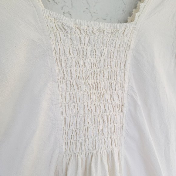 Soft Surroundings Angelica Gauze Embroidered Dress Ivory Size M - Picture 10 of 14